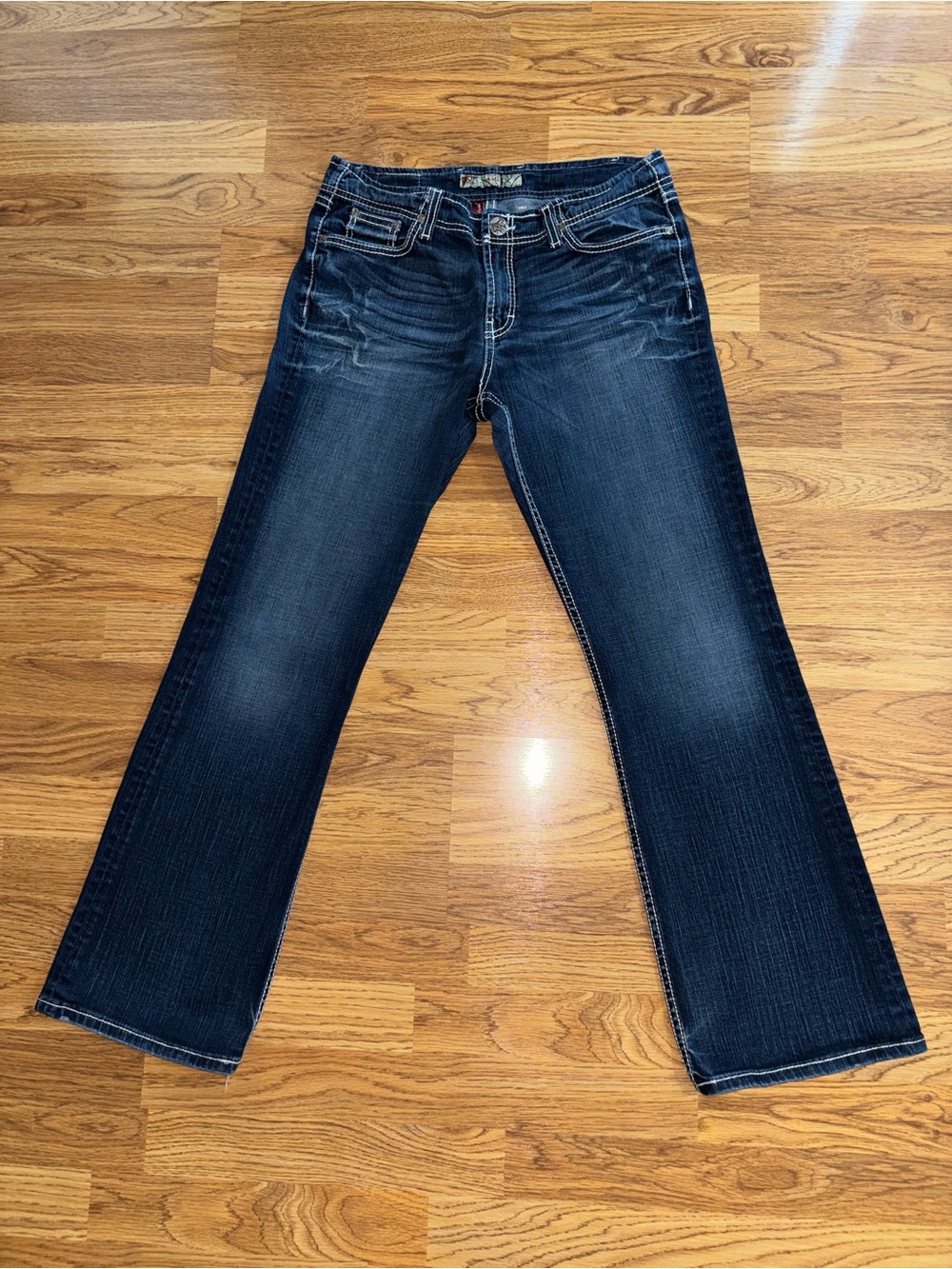 BKE Denim Wendi Bootcut Jeans Women's Waist Size 30 Length 30.5 Dark Mid Rise
